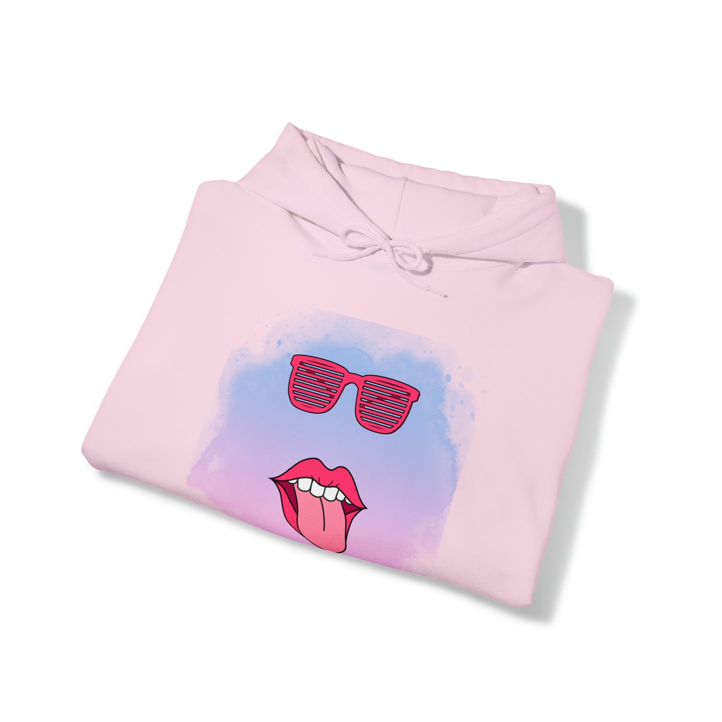 Lip Sunglasses Hoodie, Bubble Gum kiss Hoodie, Fun Summer shirt, Birthday gift for her, Galantine gift for her,best friend gift, vacation