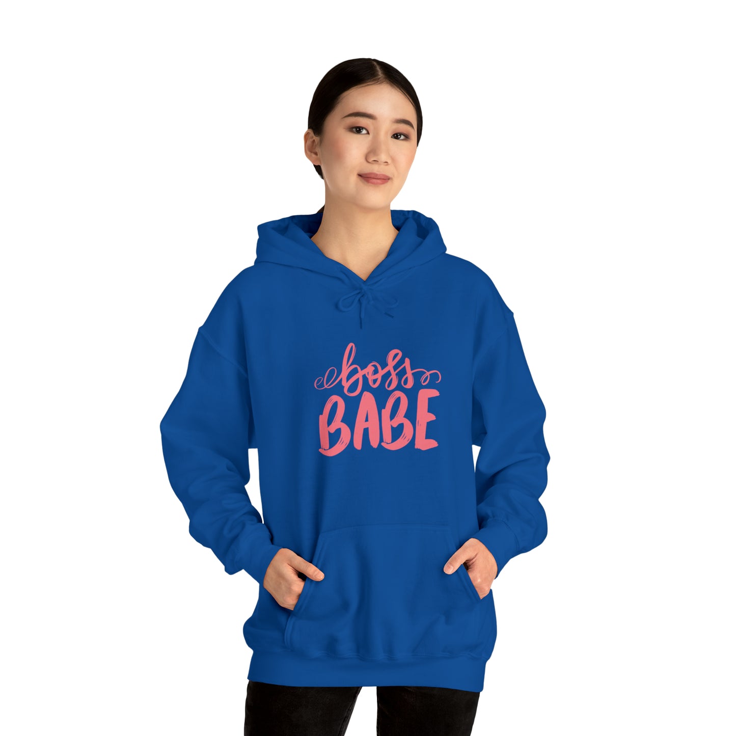 Boss Babe hoodie, boss babe energy, gift for her, millionaire babe, Unisex Heavy Blend Hooded Sweatshirt