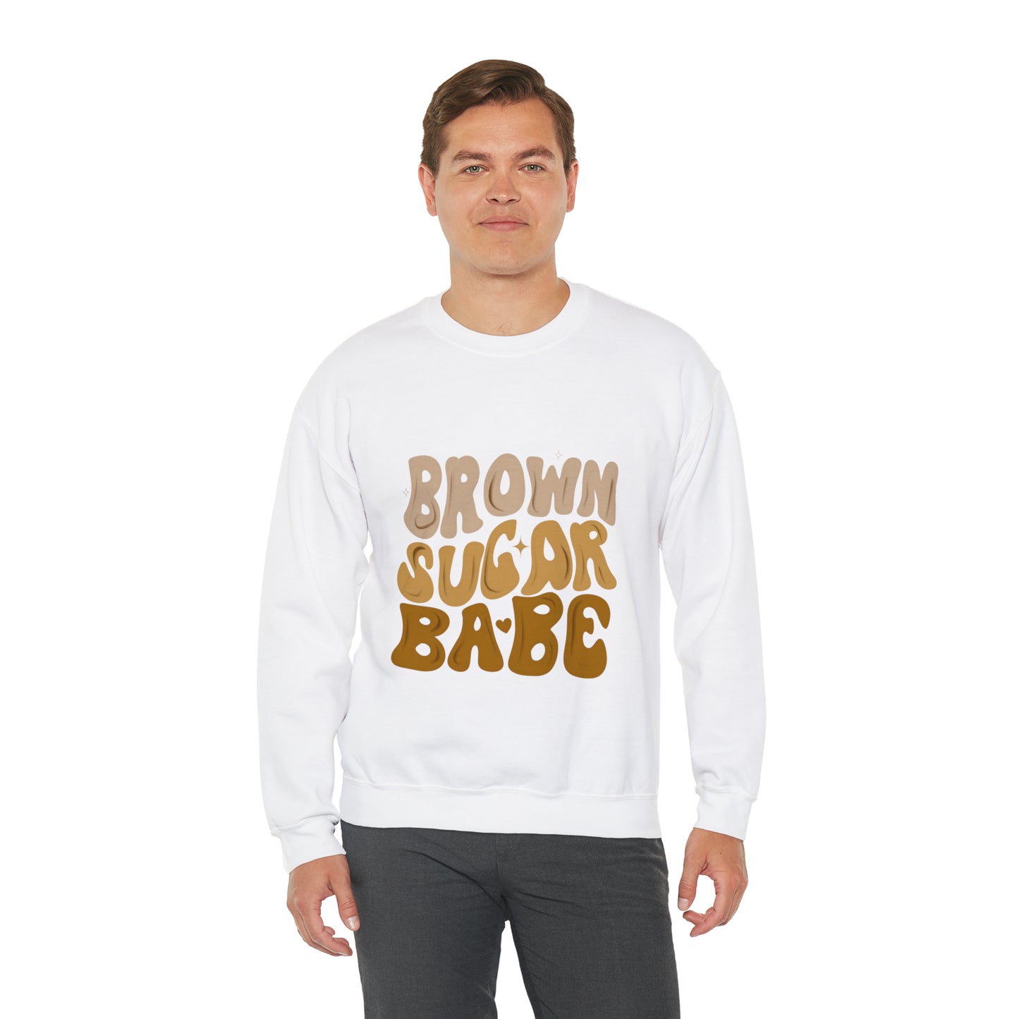 Brown Sugar Babe sweatshirt, Brown Beauty shirt, Birthday gift for her, Melanin sweatshirt, Unisex Heavy Blend Crewneck Sweatshirt