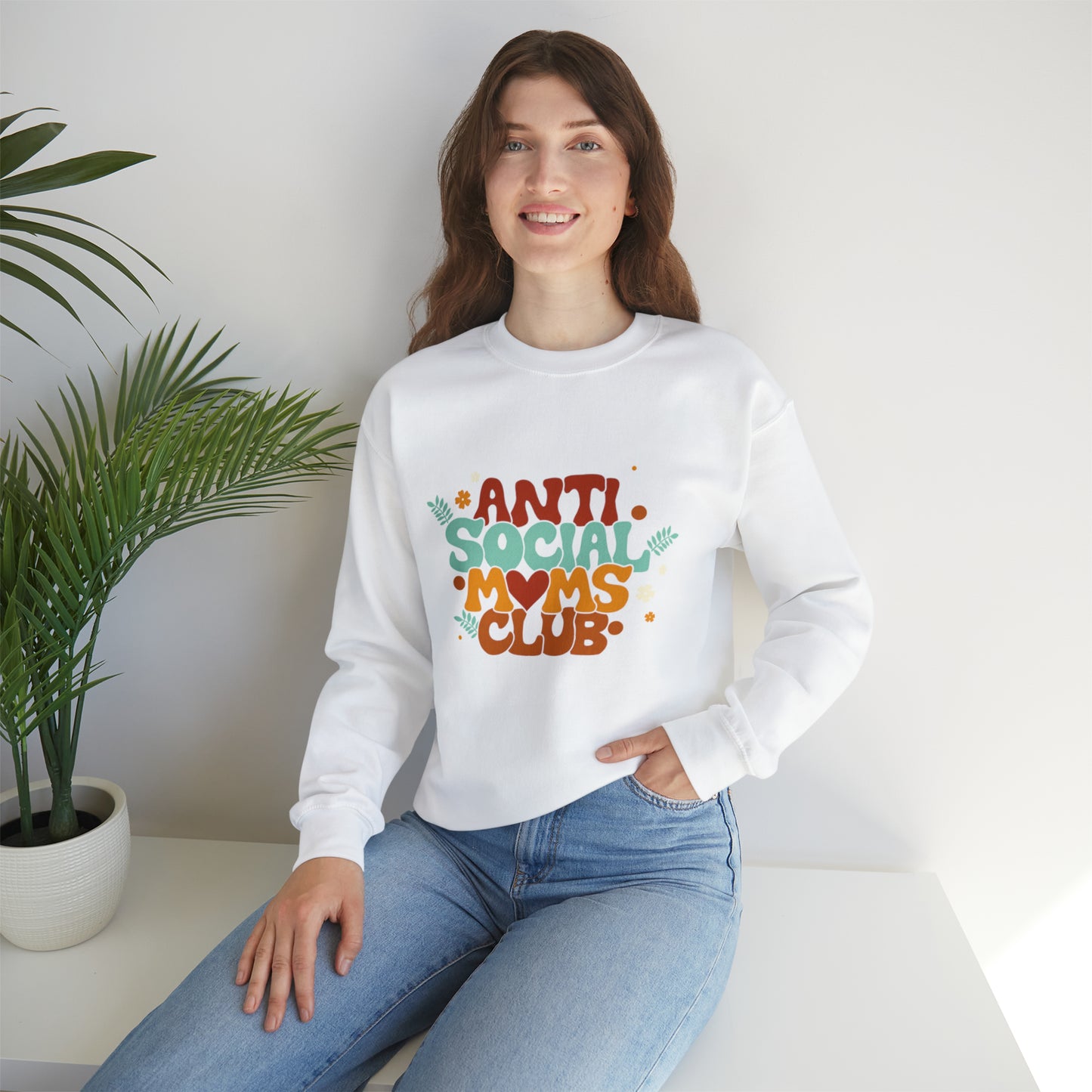 Anti social moms club sweatshirt, Mama Mother Mom sweatshirt, Gift for mom, Christmas gift for her,for him,Birthday gift for her
