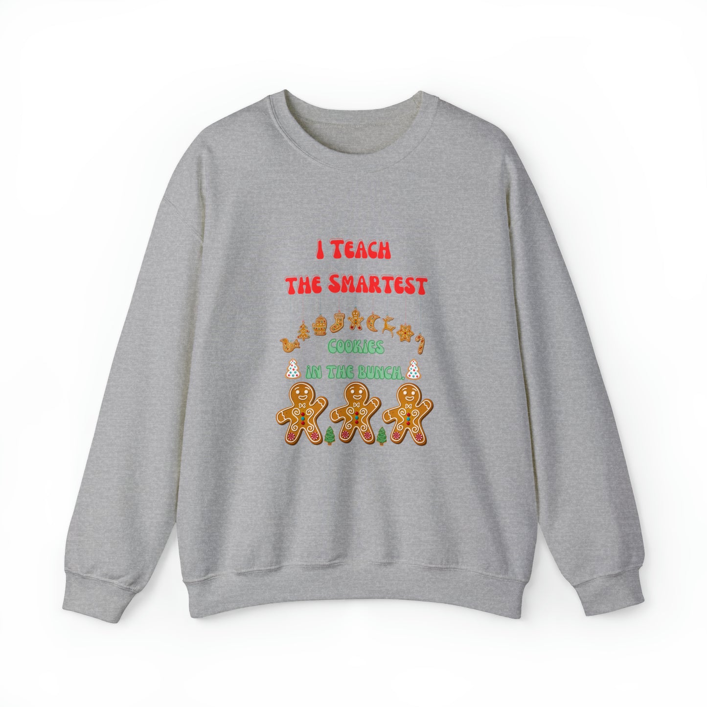 Smartest cookies sweater teacher Christmas sweater Christmas gingerbread cookies house sweatshirt Bright teacher Christmas gift for her