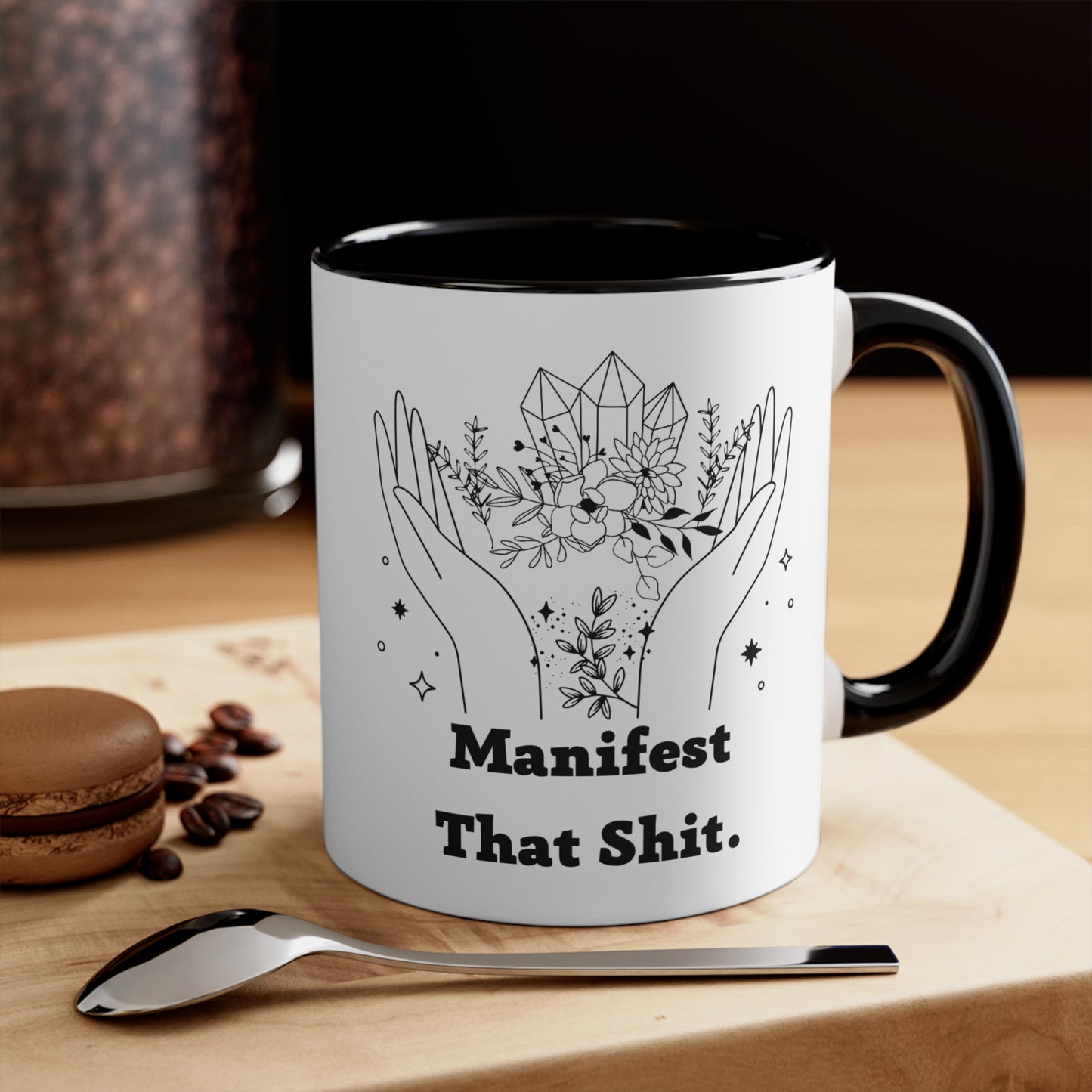 Manifest that shit mug spiritual motivational gift birthday gift custom mug gift for best friend coffee tea gift for her gift for him 11oz