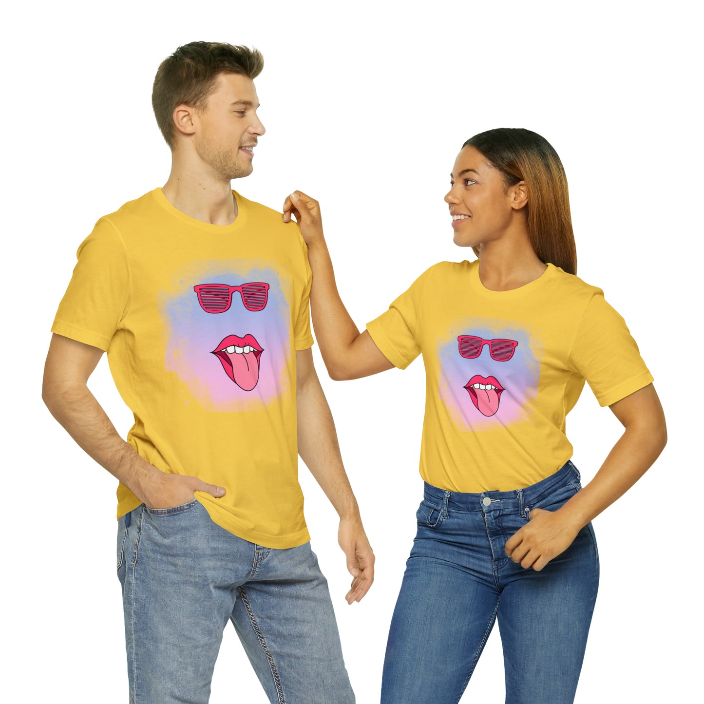 Lip Sunglasses t-shirt, Bubble gum kiss shirt,Pink Gum Shirt,Galantine gift travel shirt,best friend trip,girls vacation trip, Unisex Jersey