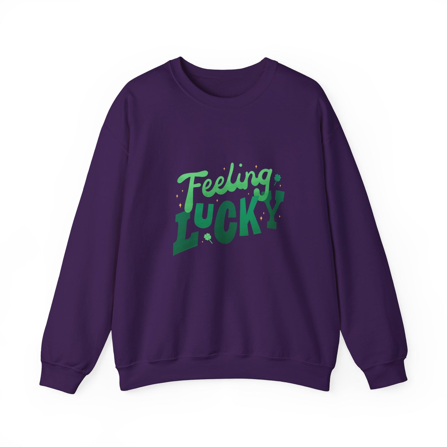 Feeling lucky sweater  St Patrick's Day sweatshirt leprechaun gift St Paddys sweatshirt Heart Love valentines shirt gift forher best friend