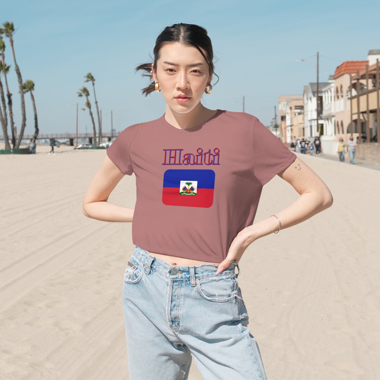 Haiti flag crop top Haiti flag shirt Haiti independence day festival shirt