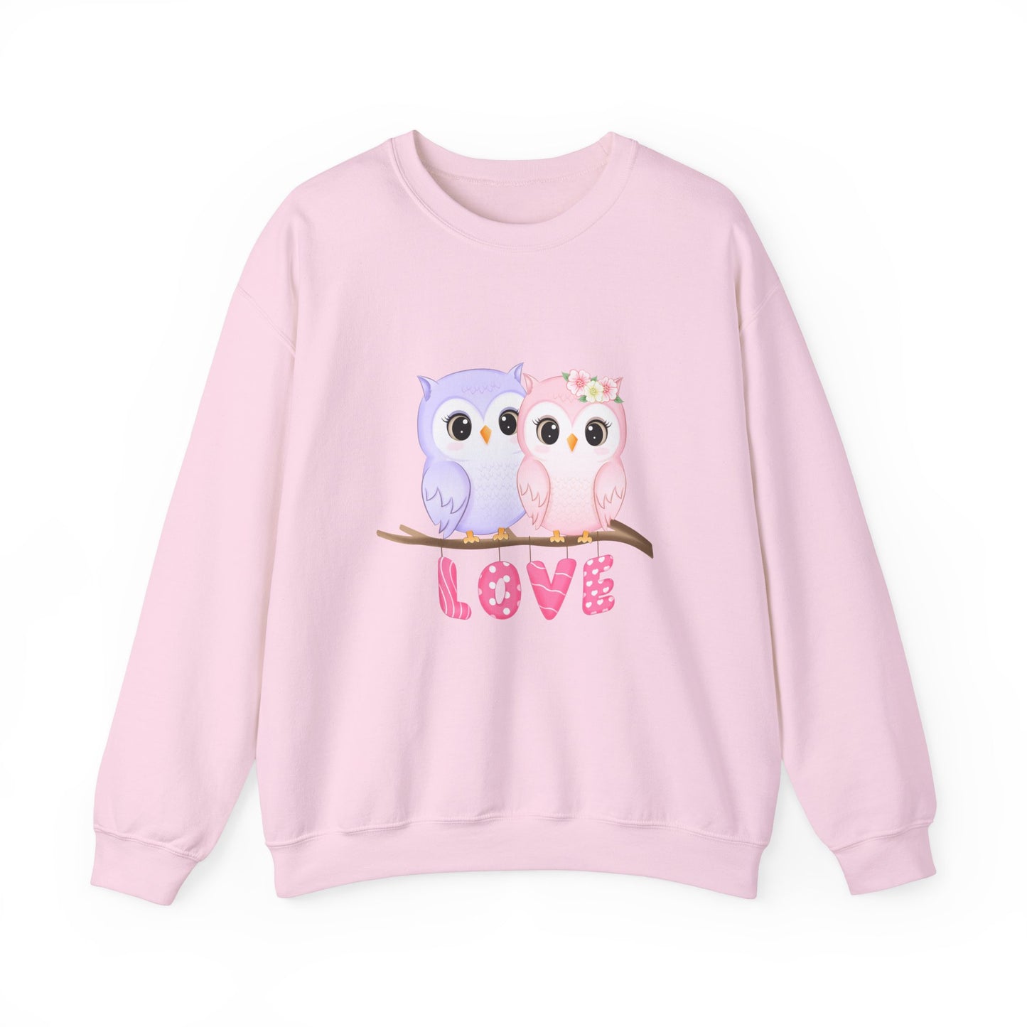 Owl Love sweater valentines Day sweatshirt valentines day shirt best friend gift for her Unisex owl sweater Love shirt unique holiday gift