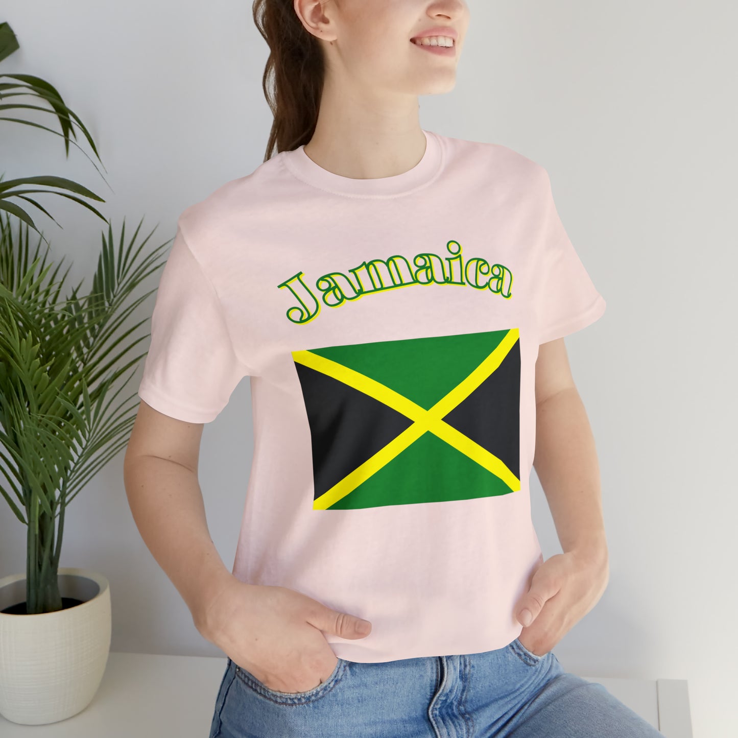 Jamaica flag shirt Jamaican T-shirt positive vibes shirt good vibes tee island girls trip shirt bohemian top Christmas gift for her for him