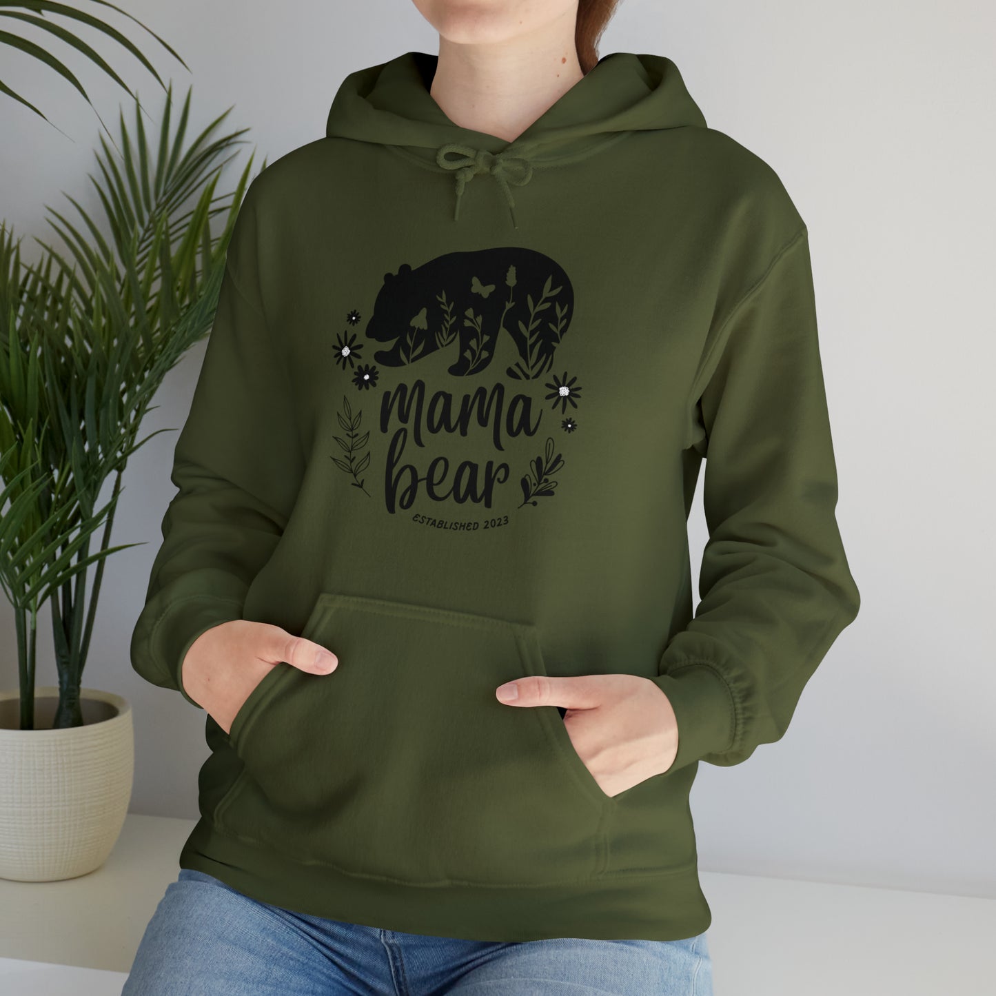 Mama Bear Hoodie, personalized Gift for Mom, mama Hoodie, gift for Mom clothes, gym shirt, Birthday gift for her,Galantine gift for her