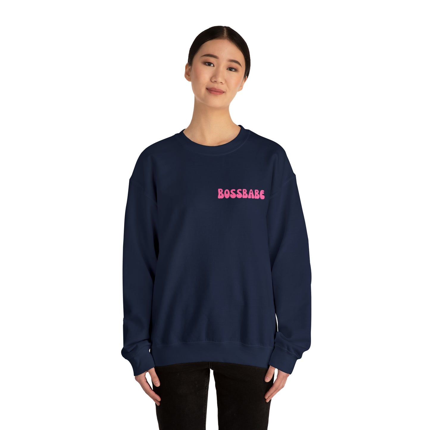 Bossbabe sweater Girlboss Sweatshirt Just a girlboss building her empire Bossbabe gift entrepreneur Unisex Heavy Blend Crewneck Sweatshirt