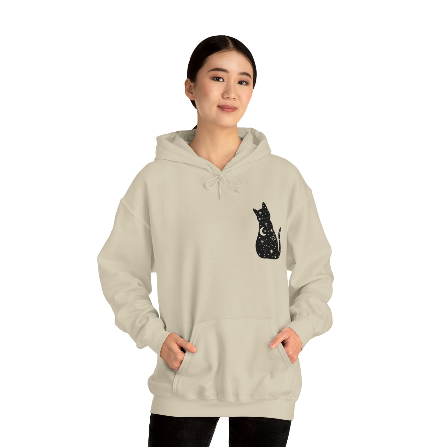 Halloween Sweatshirt Black Cat Shirt Halloween Sweater Halloween Cat Sweatshirt Gift for Cat Lover Gift Black Cat Gift for Cat Mom Gift Moon