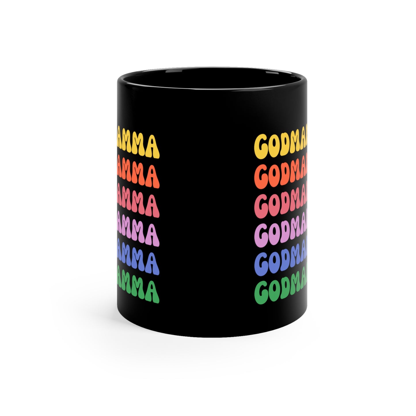 Godmamma gift Godmom gift coffee lover gift tea lover gift for her gift for him Ceramic Mug Bestfriend Christmas gift 11oz Black Mug