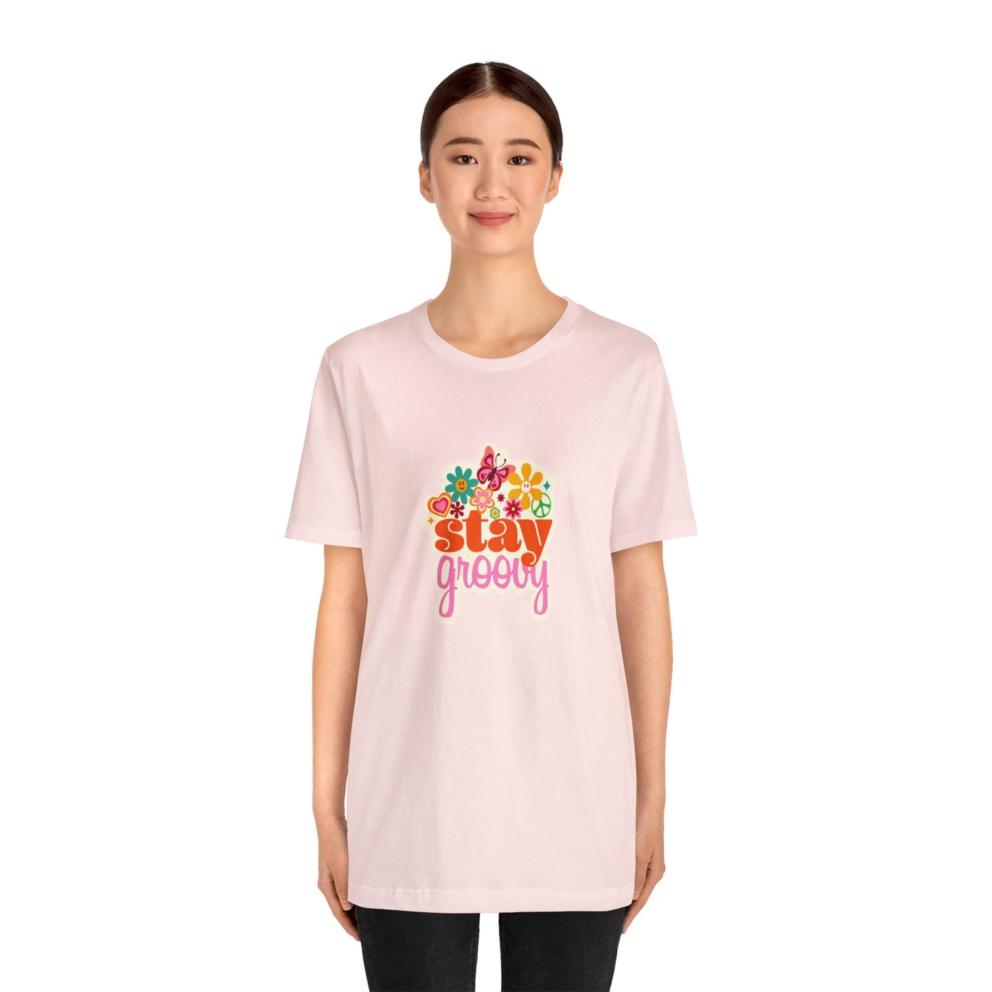 Stay Groovy Shirt Stay Groovy Tshirt Groovy Tee Groovy Birthday Party Outfit Stay Groovy Tee Hippie Shirt Groovy best friend gift for her
