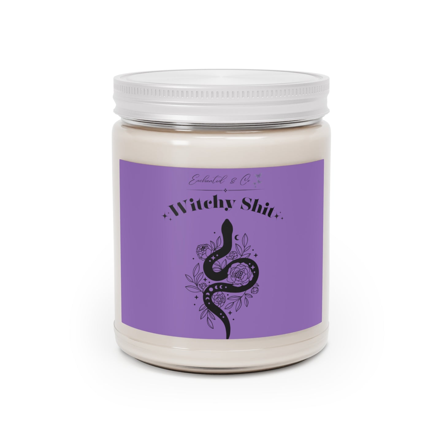 Witchy candle manifesting candle purple gift Valentine's Day gift bestie candle best friend gift Vanilla scented candle hand-poured candle