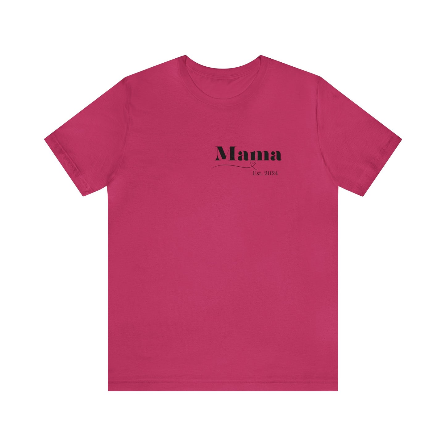 Mama shirt mama date shirt pregnancy reveal shirt new mom shirt Christmas gift for her gift for him bridal shower gift