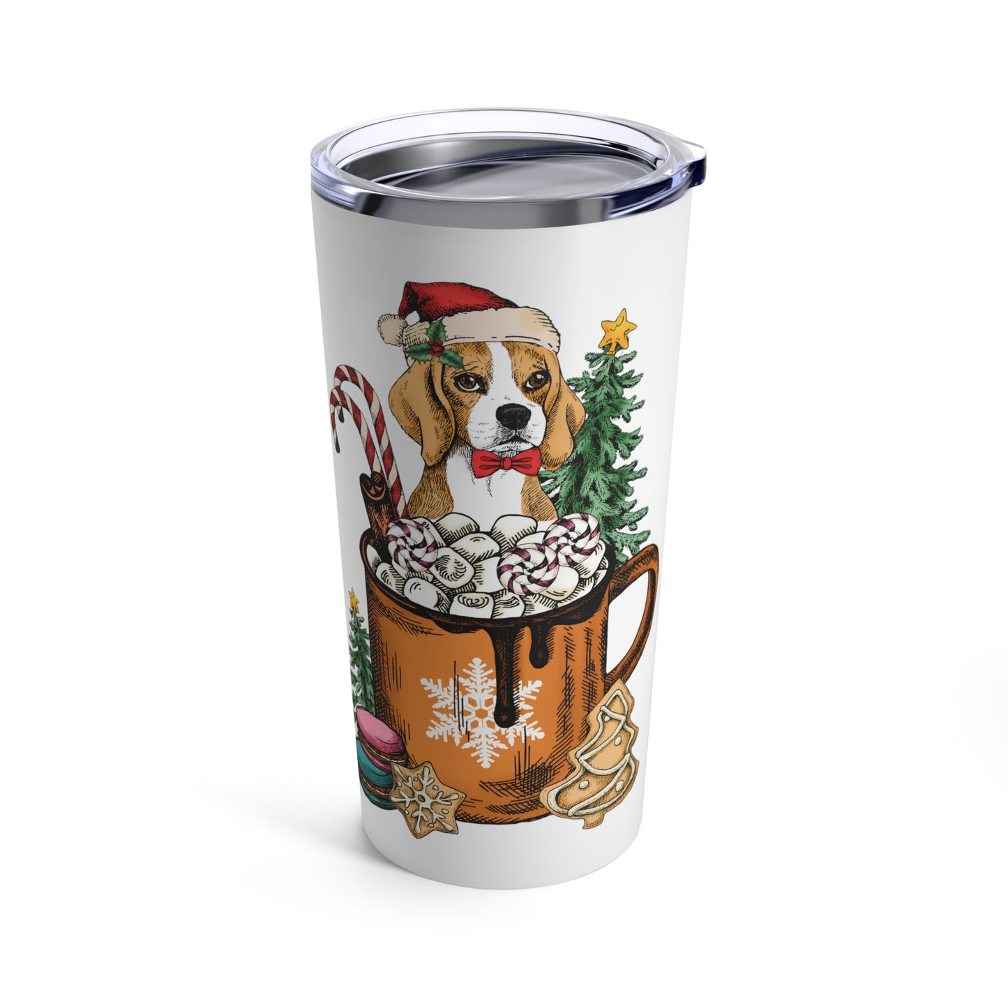 Dog lover Christmas gift woof Christmas tumbler Skinny Tumbler with Straw, 20oz gift for her gift for him Tumbler 20oz, dog dad dog mom