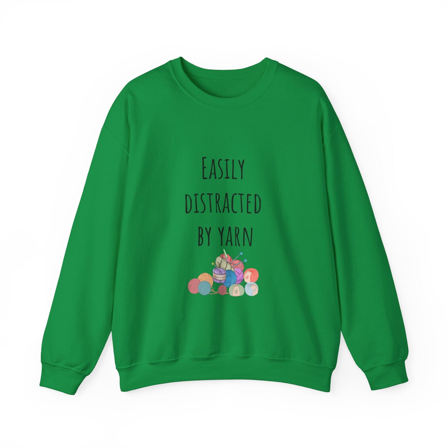Easily distracted by yarn Sweatshirt Christmas gift for crochet lover gift knitting gift for him gift for her best friend gift funny crochet