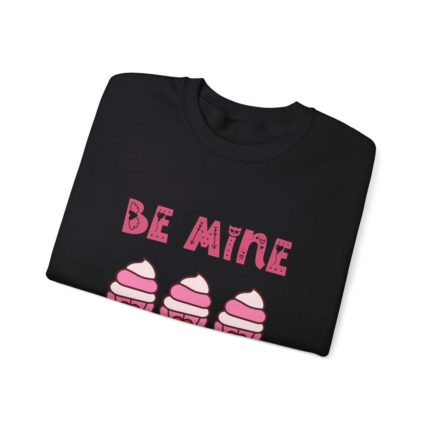 Be mine cupcake sweater valentines Day sweatshirt love sweater galentine's day gift best friend gift Unisex gift cupcake sweatshirt