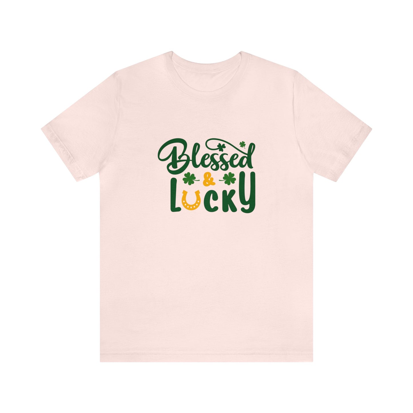 St Patrick's Day shirt blessed and lucky shirt Irish leaf shirt Unisex Tee Retro Shirt T-Shirt best friend vacation shirt beach