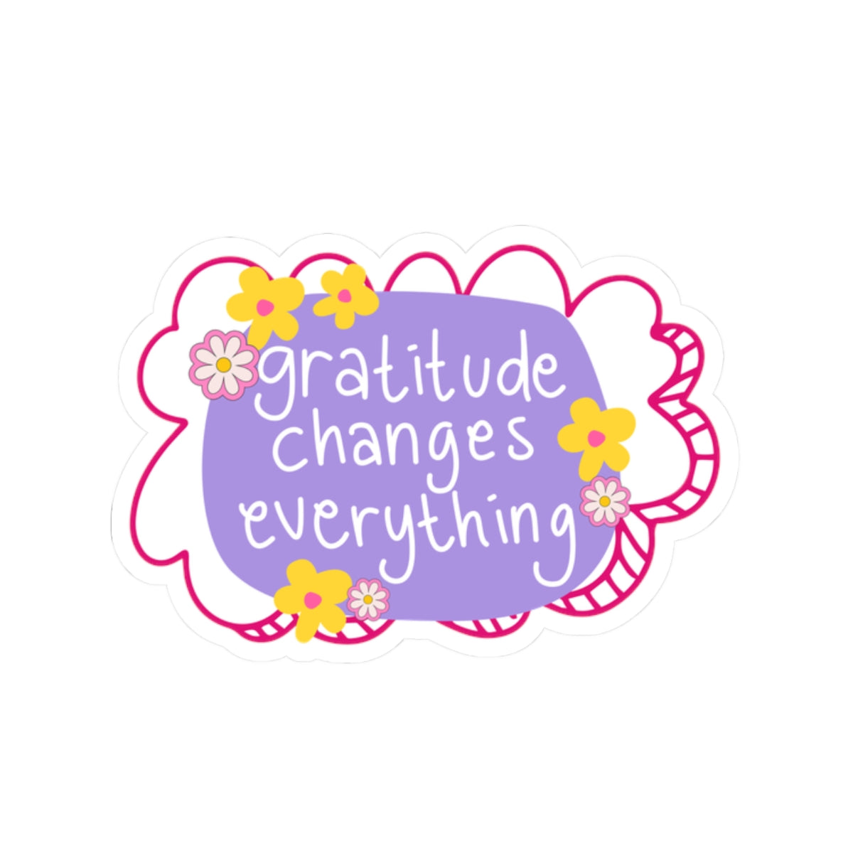 Gratitude changes everything sticker gratitude Motivational sticker Motivating sticker keep trying sticker gift forher gift for him girlboss