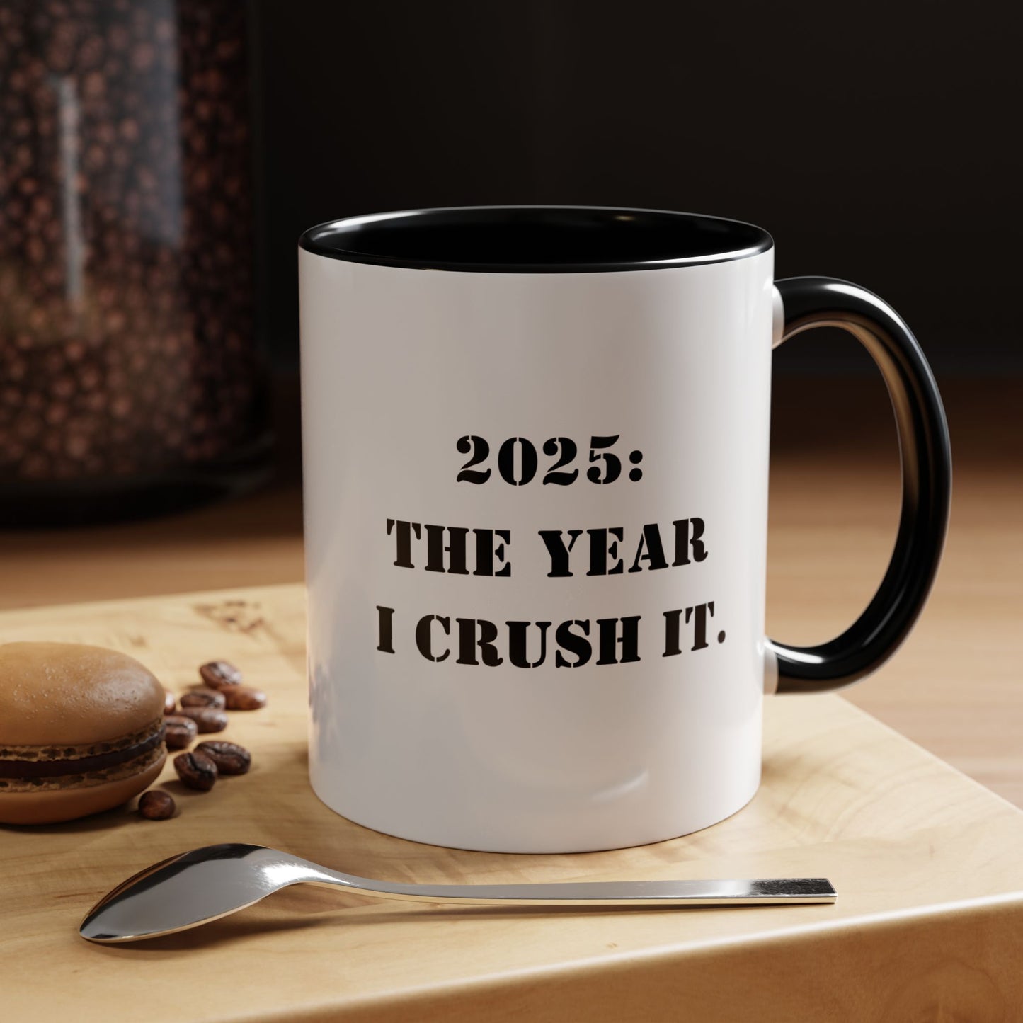 Motivational mug 2025 the yeari crush it mug positive mug Boss Gift Christmas Office Gift Work Mug Office Mug inspiration Mug coffee Gift