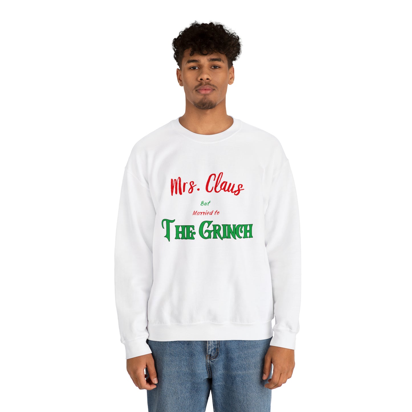 Mrs Claus sweater married to the grinch sweatshirt Merry Christmas Sweatshirt for Women Christmas Shirt Holiday Christmas gift for her