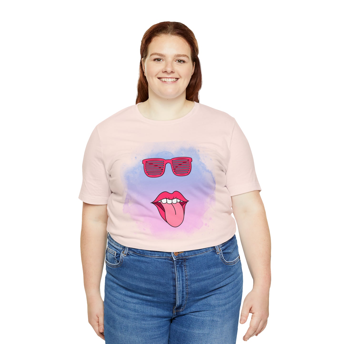 Lip Sunglasses t-shirt, Bubble gum kiss shirt,Pink Gum Shirt,Galantine gift travel shirt,best friend trip,girls vacation trip, Unisex Jersey