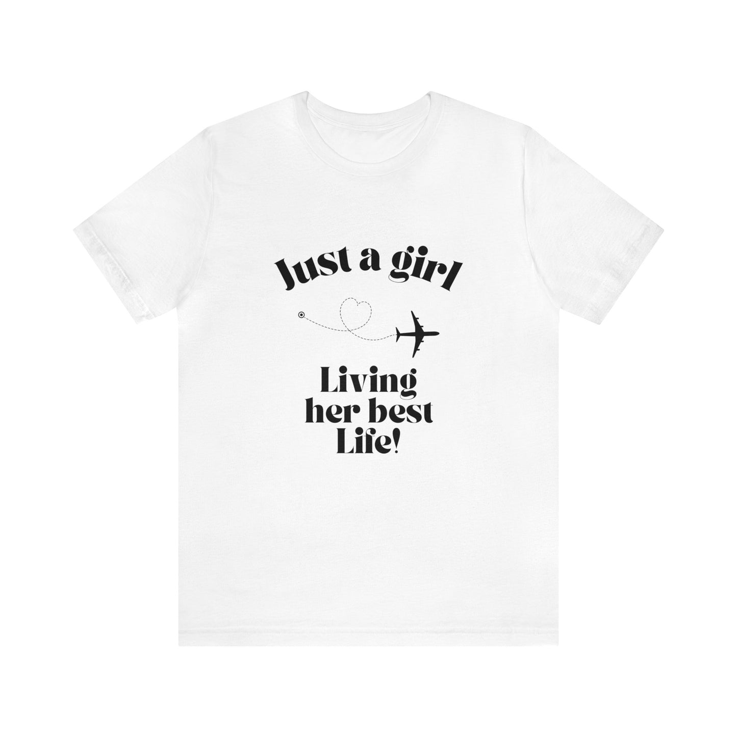 Just a girl living her best life shirt funny travel gift for her chicken shirt girlfriend shirt birthday Shirt Matching travel Tees