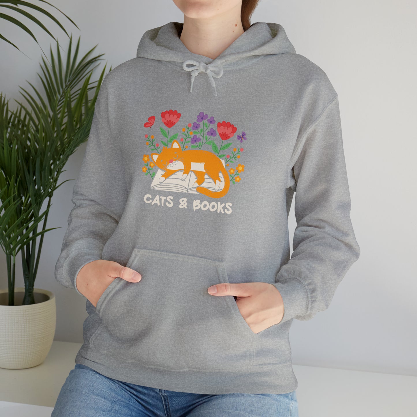 Cat Mom Shirt Cat Lover Tee Cute Book Cat Shirt Floral Book Shirt Book Lover Sweatshirt Reader Bookish Tee Cat Themed Gift For Women for men