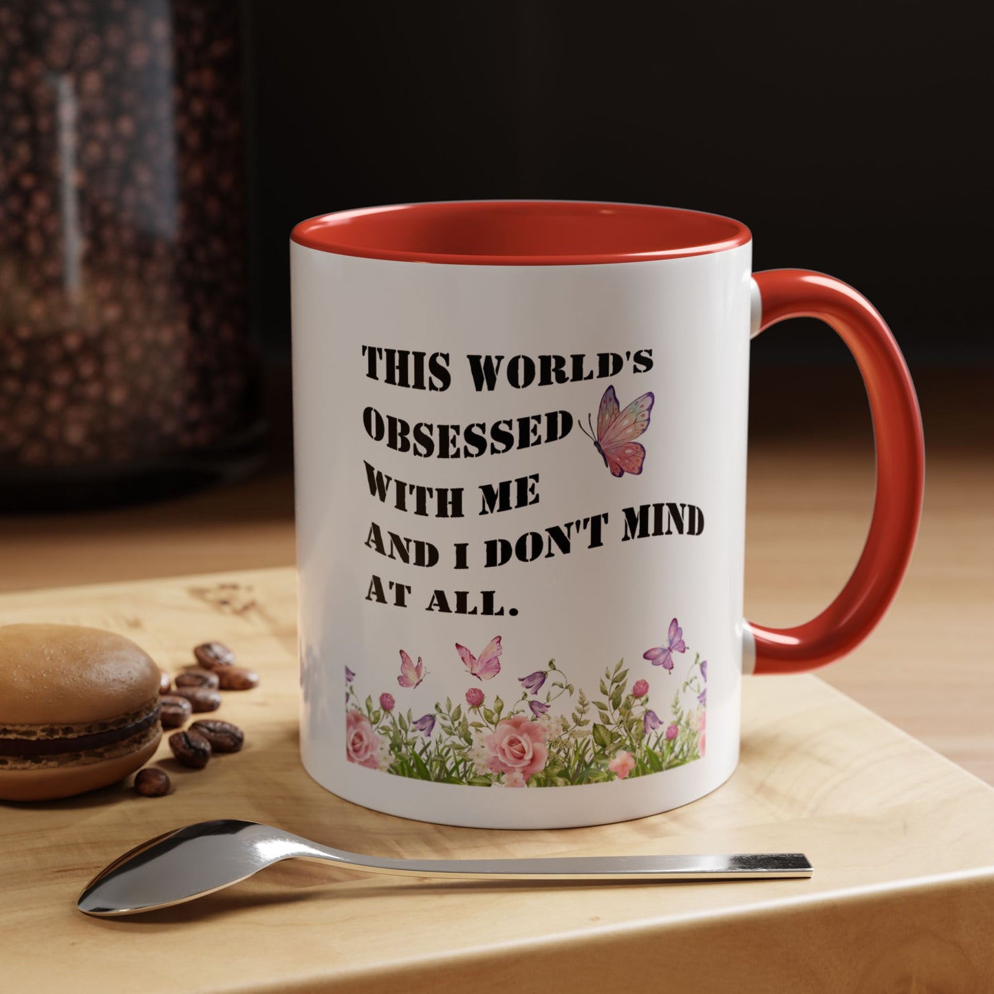 Morning affirmations mug World's obsessed with me manifesting mug delulu era mug Christmas gift for her gift for him bestie Mug