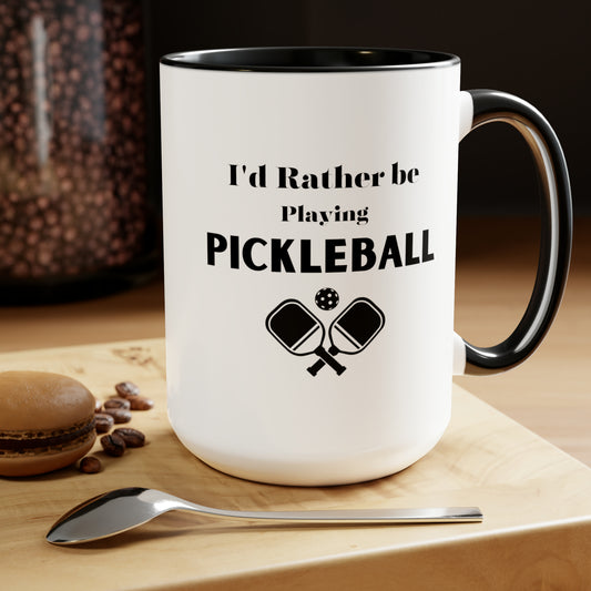 I'd rather be playing pickleball mug pickleball lover Daddy mug gift for her gift for him Coffee Mug pregnancy reveal gift wife Coffee tea
