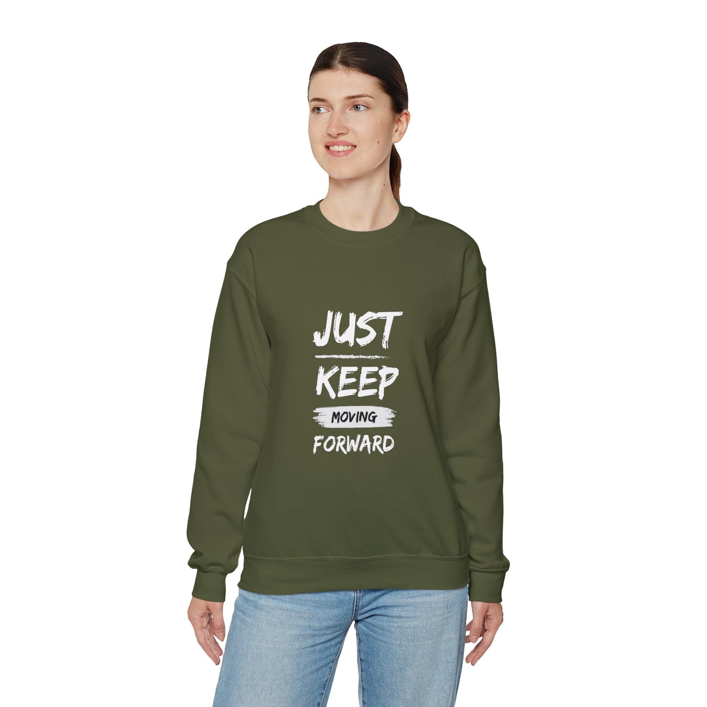 Just keep moving forward sweater motivational sweater gift for her gift for him entrepreneur gift birthday gift Christmas sweatshirt