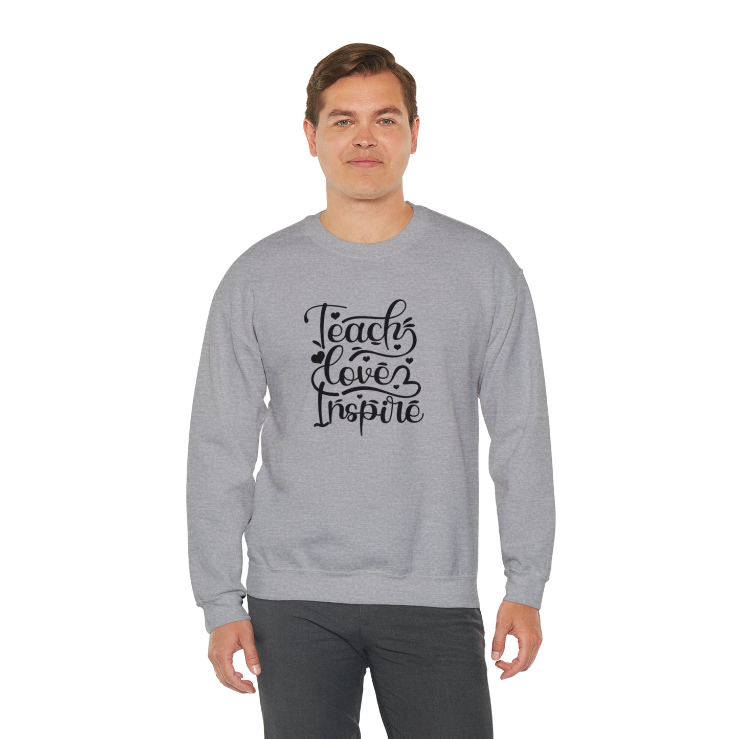 Teach love inspire sweater, Do what makes you happy Sweatshirt, Teacher mode shirt, Christmas Sweater, Christmas Crewneck, Holiday g