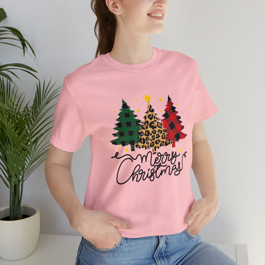 Festive AF shirt Pink Merry Bright Christmas Tshirt for Women Men Christmas Shirt Sweater Holiday Christmas gift for her gift for him Plaid