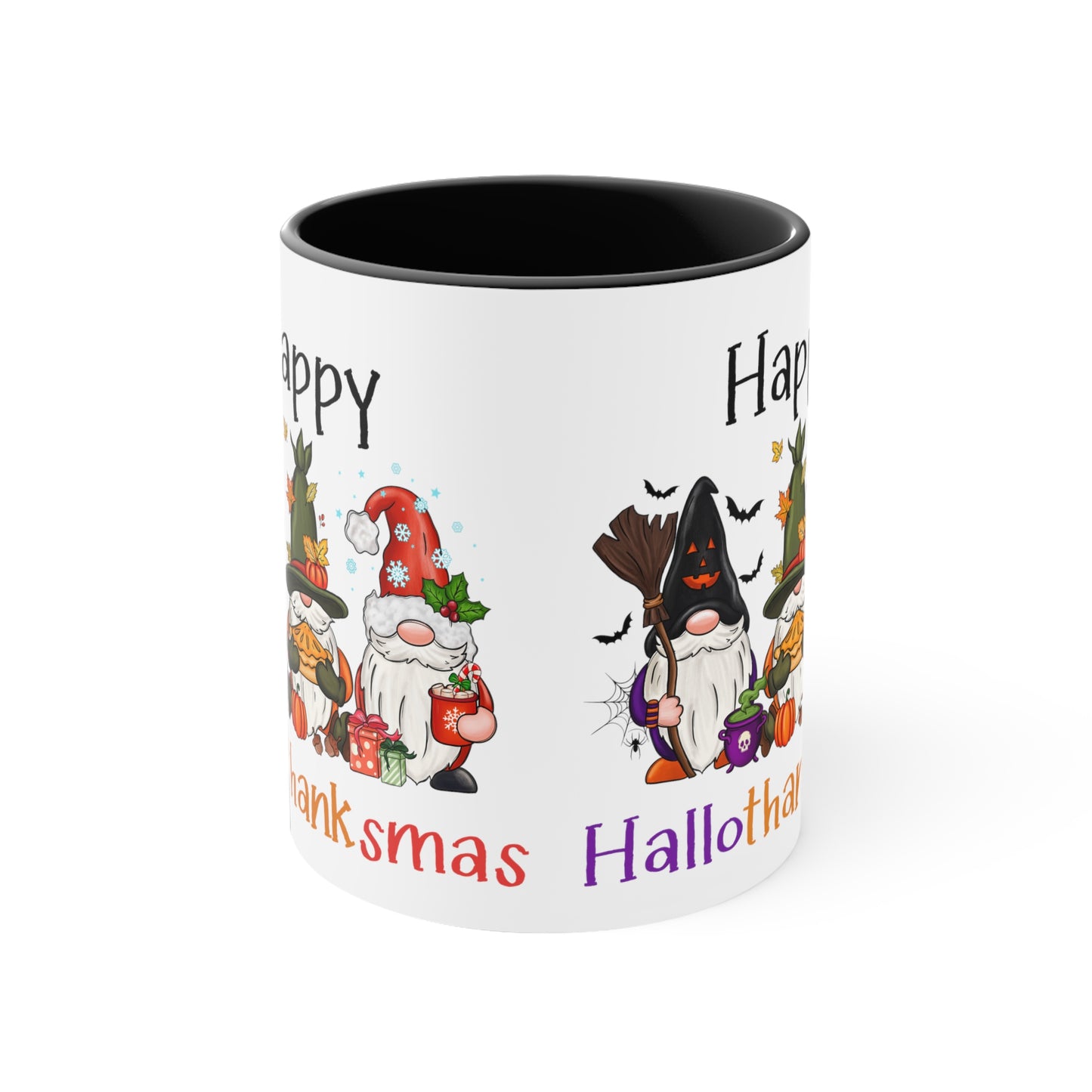 Gnome lover gift Halloween Mug Happy Hallothanksmas Spooky Teacher gift Appreciation mug gift coffee mug gift for her gift for him 11oz