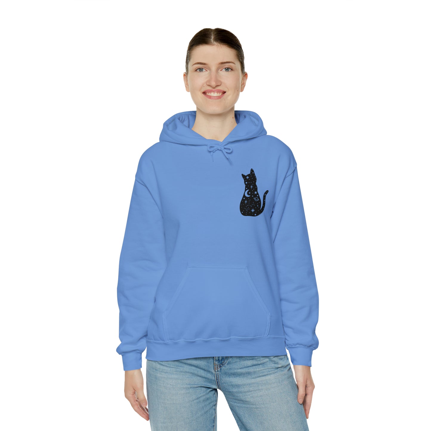 Halloween Sweatshirt Black Cat Shirt Halloween Sweater Halloween Cat Sweatshirt Gift for Cat Lover Gift Black Cat Gift for Cat Mom Gift Moon