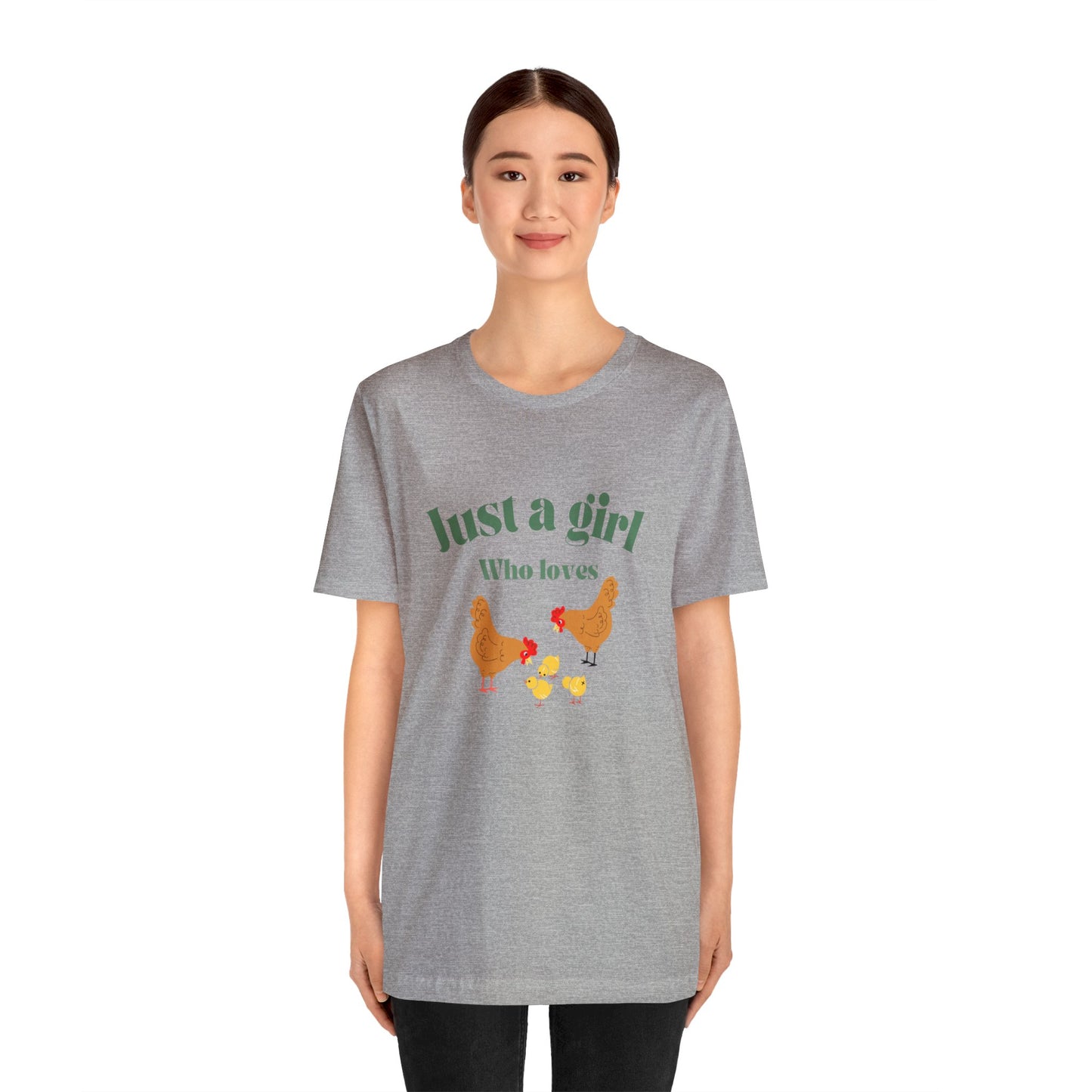 Just a girl who loves chickens shirt funny gift for her chicken shirt girlfriend shirt birthday Shirt Matching travel Tees farm life style