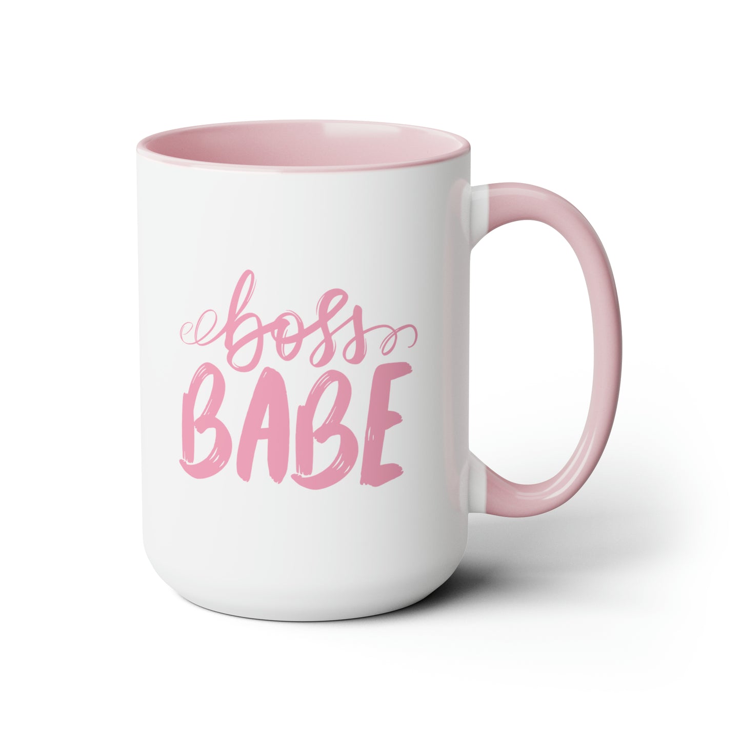 Pink Bossbabe mug Christmas mug gift for mom gift mug Floral mug gift for her Mug funny gift for wife Coffee Mugs Christmas gift 15oz