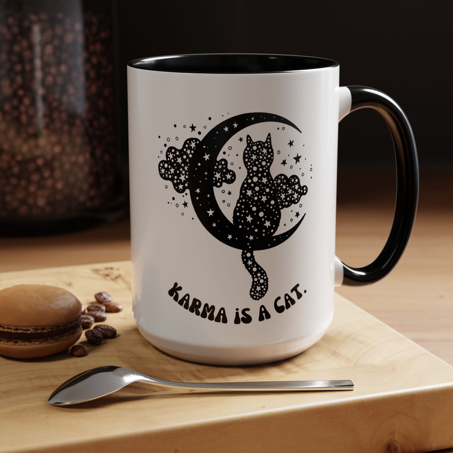 Karma is a cat cat mug Funny Cat Coffee Mug swift with My Cat Lover Cat Mug Funny Coffee Cup Cat Lady Gift Cat Lover Gift Cat Mom christmas