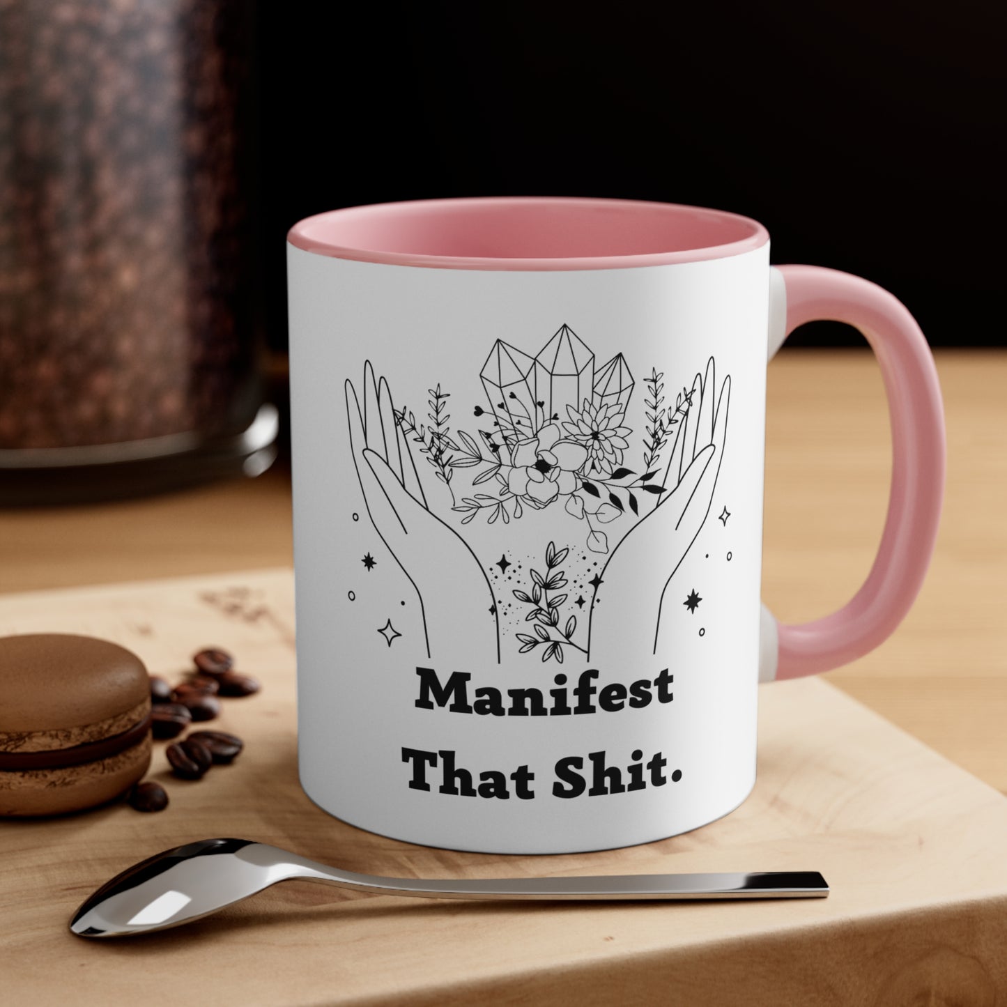 Manifest that shit mug spiritual motivational gift birthday gift custom mug gift for best friend coffee tea gift for her gift for him 11oz