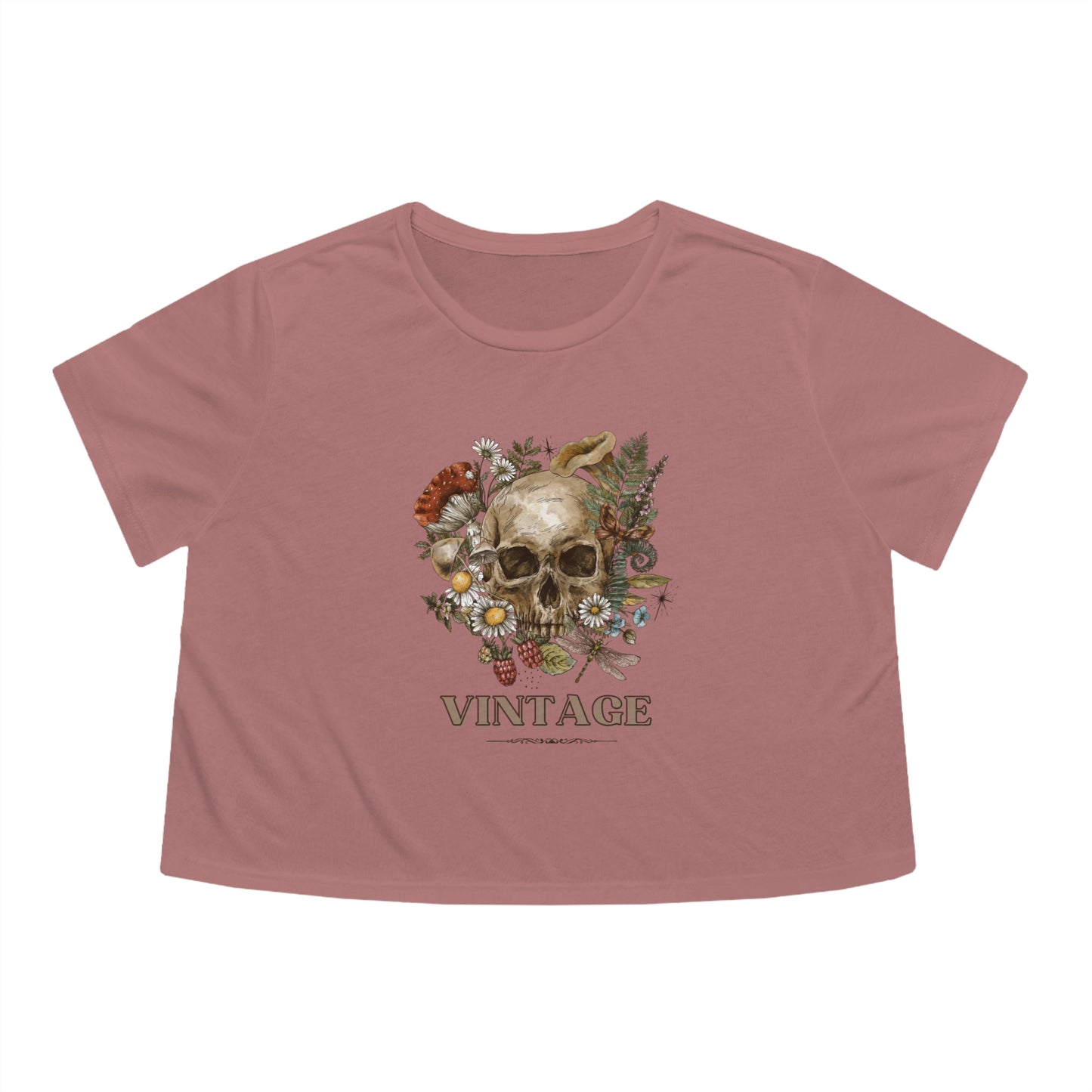 Skeleton head crop top Gift for her Gift for him Retro Festival shirt Crop top gift for her gift for him yoga crop top zen shirt Women's Tee