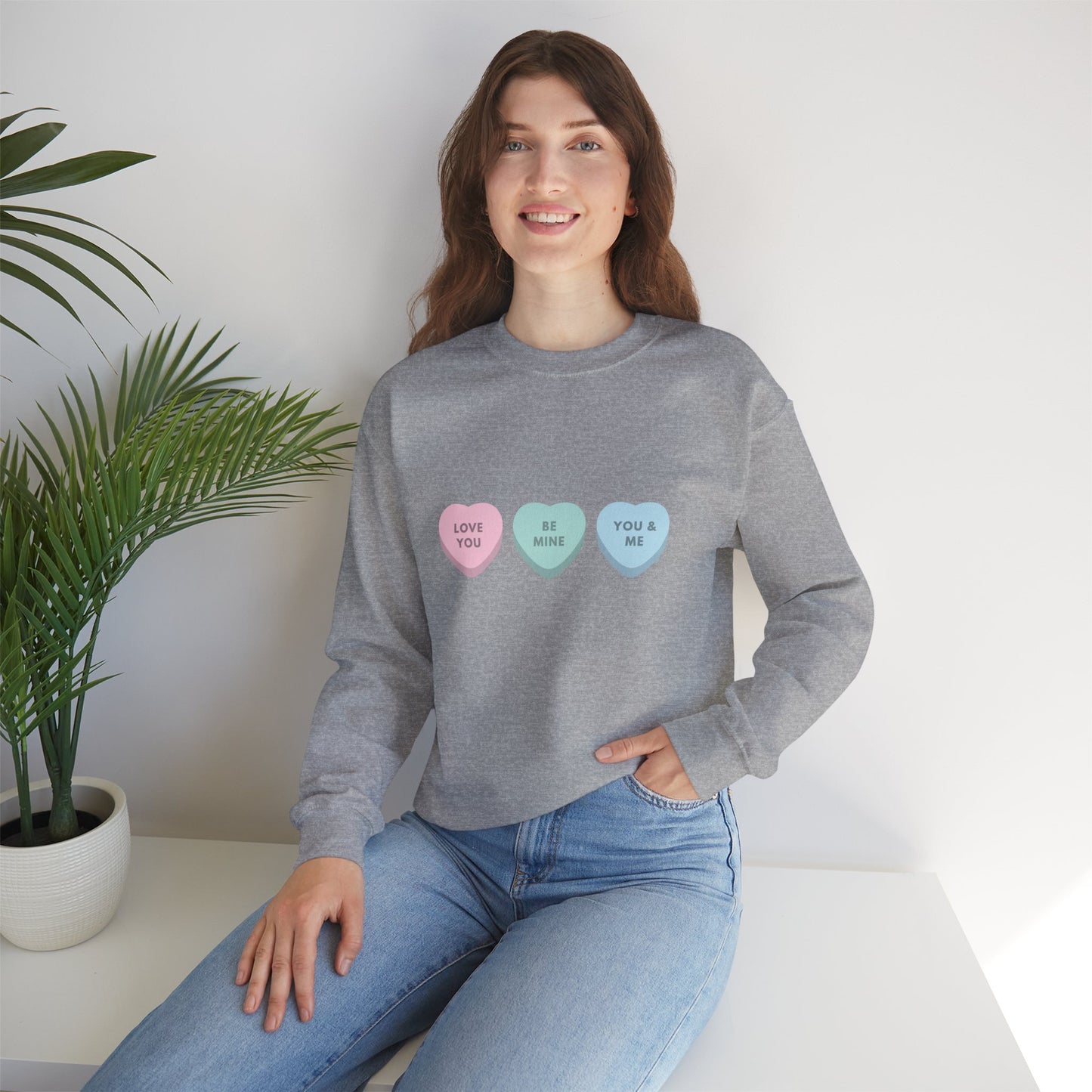 Valentines Day sweatshirt Gift for her gift for him valentines crew neck be mine candy sweater funny sweater Love shirt Valentine's shirt