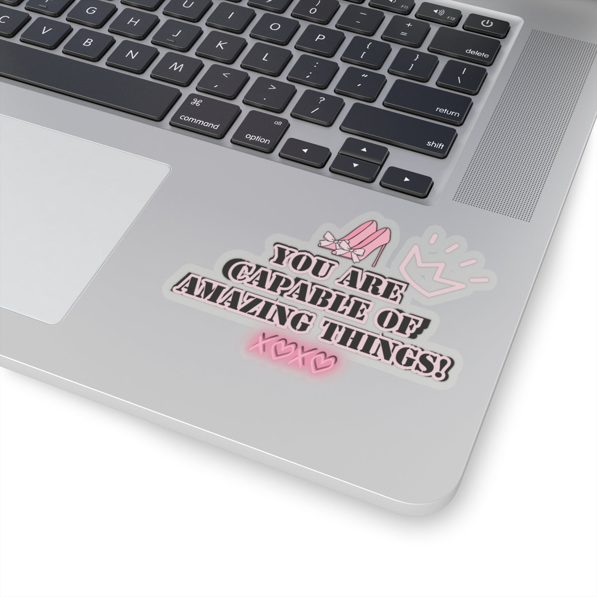 Girlboss sticker motivational sticker you are capable of amazing things sticker pink heels sticker Beautiful sticker loved gift for her vday