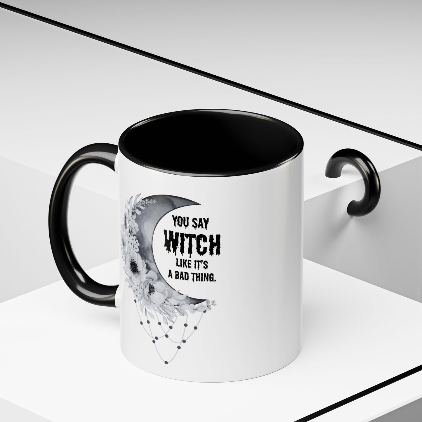 Witch mug Halloween mug Spooky things mug office funny gift best friend gift Christmas word fuck sarcastic humour gift Coffee Mug(11, 15oz)