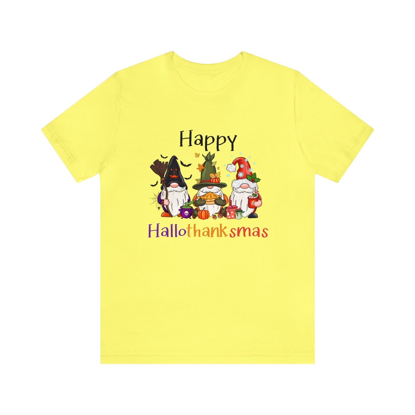 Gnomes lover gift gnomes Halloween shirt gift for her gift for him happy Hallothanksmas Shirt Unisex Tee Christmas gift Thanksgiving shirt