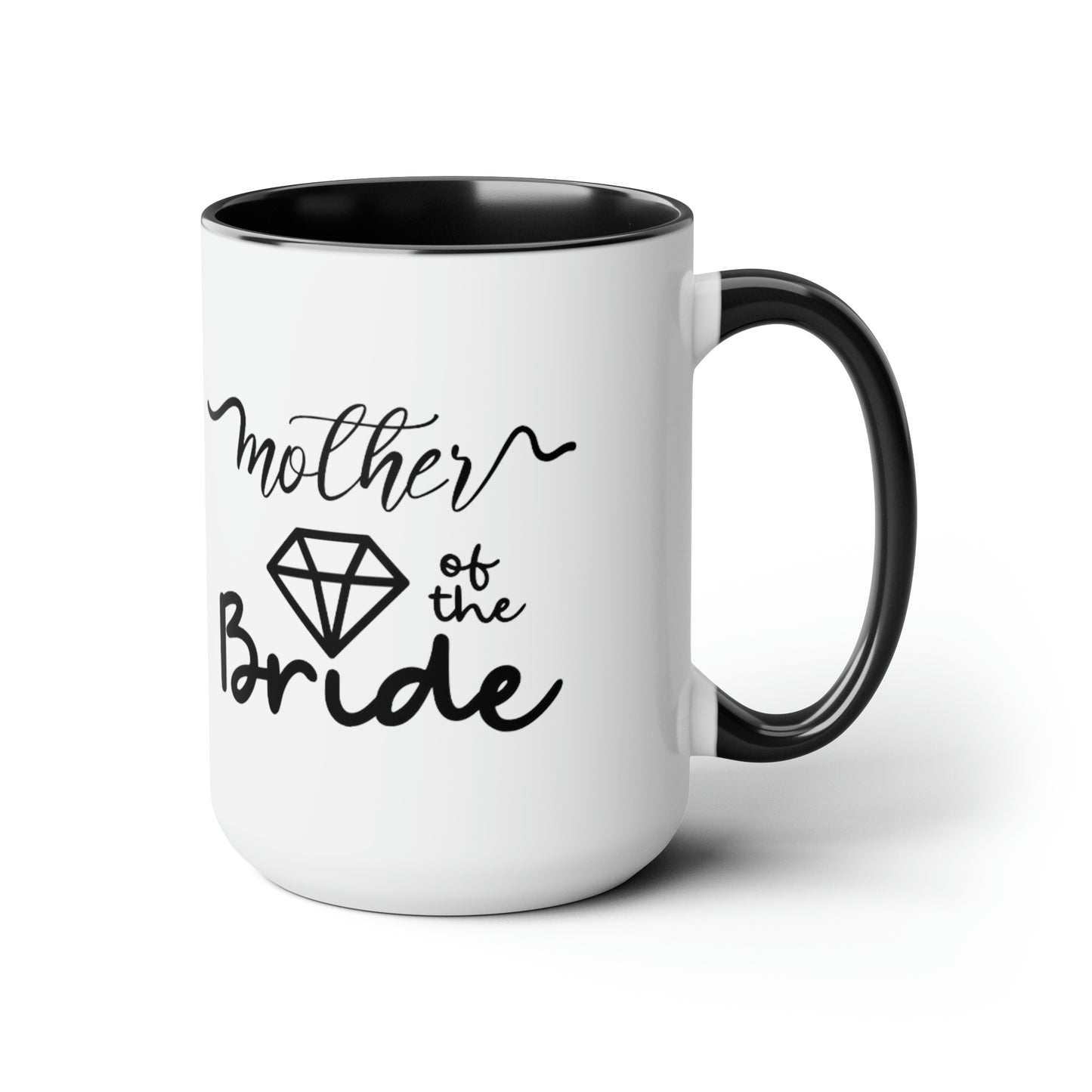 Mother of the bride Mug, Two-Tone Coffee Mugs, 15oz, gift for mom