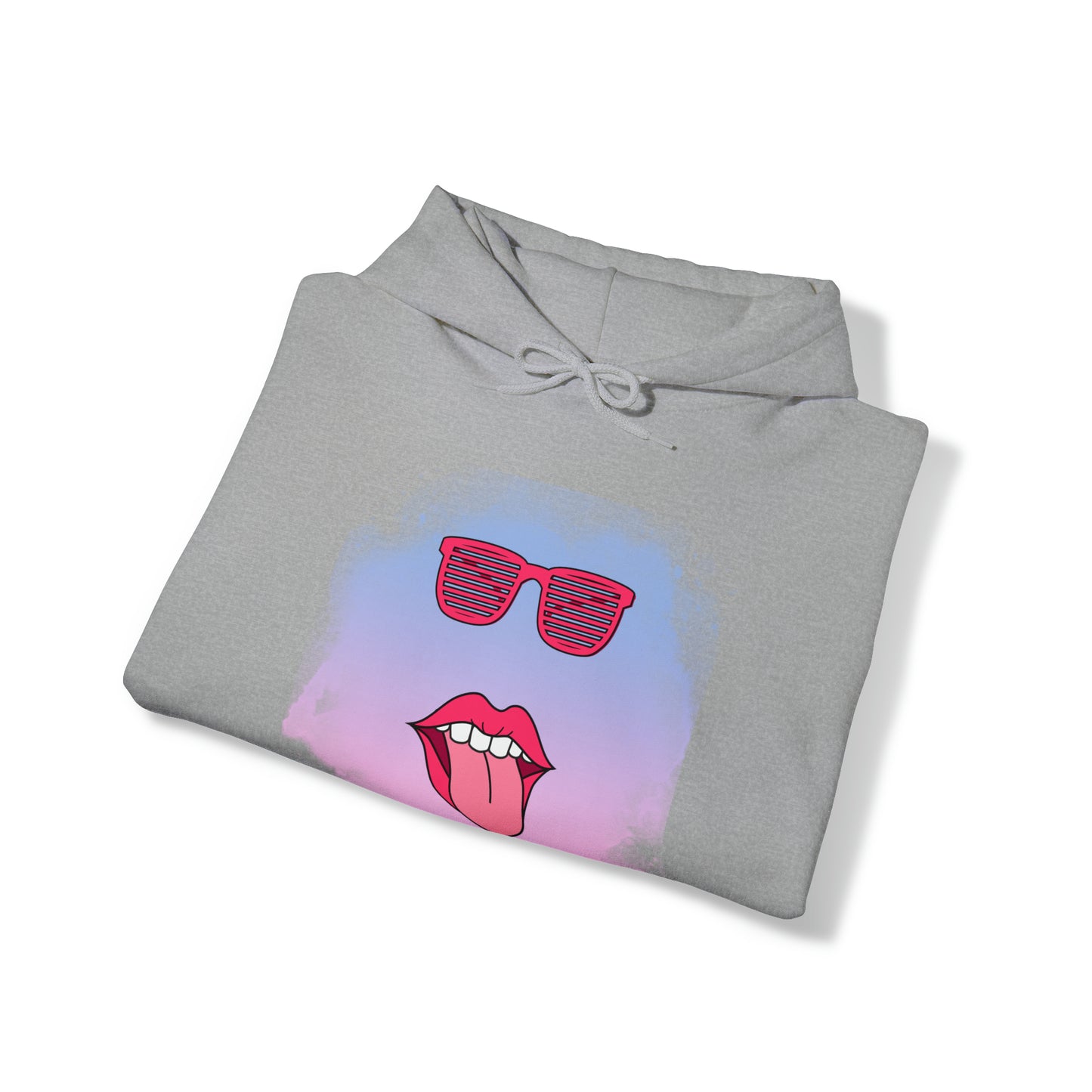 Lip Sunglasses Hoodie, Bubble Gum kiss Hoodie, Fun Summer shirt, Birthday gift for her, Galantine gift for her,best friend gift, vacation