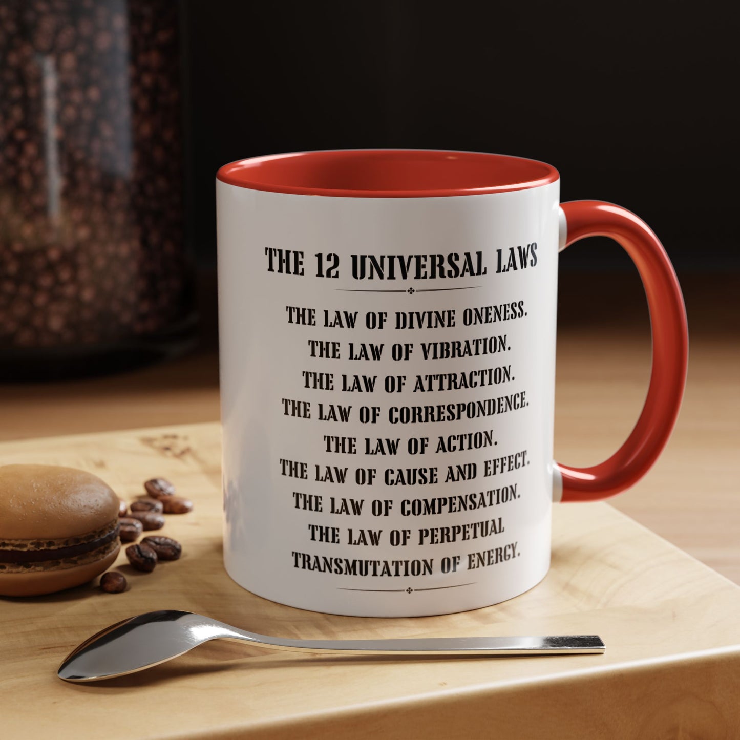 The 12 laws of the universe mug best friend mug CoffeeMug Custom name manifesting Gift Christmas Tea Cup hot cocoa Kitchen Decor bestie gift