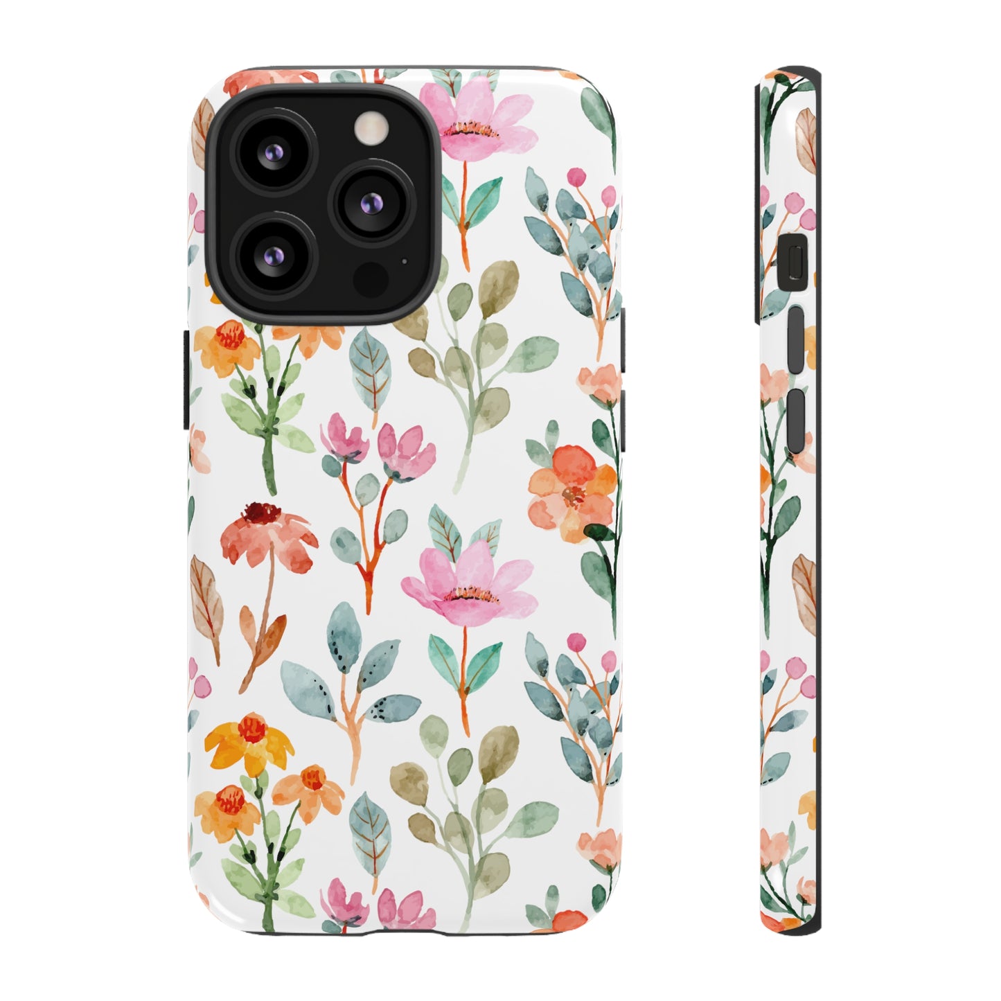 Floral phone case mother's day gift best friend gift for her gift for him flower cell phone cases Tough Cases