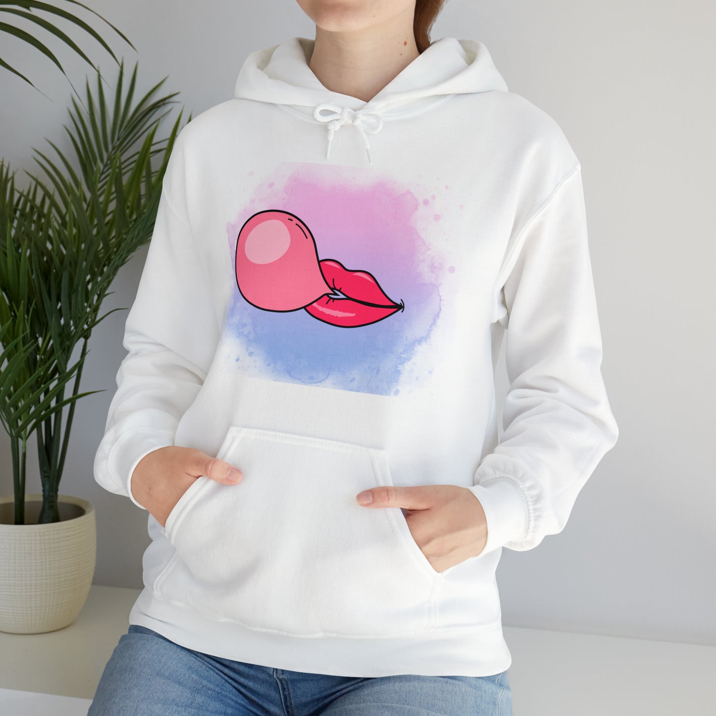 Bubble Gum kiss Hoodie, Summer Bubblegum shirt, Birthday gift for her, Galantine gift for her, best friend gift,birthday vacation,Unisex