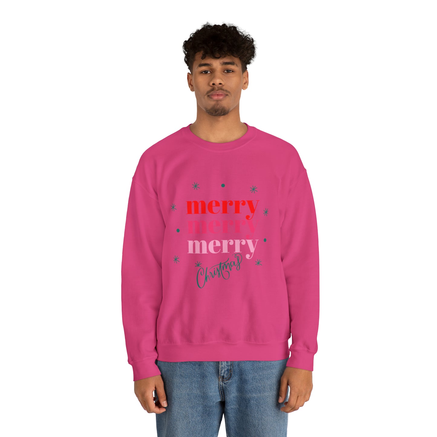 Festive AF sweater Pink Merry Bright Christmas Sweatshirt for Women Christmas Shirt Sweater Holiday Christmas gift for her gift for him